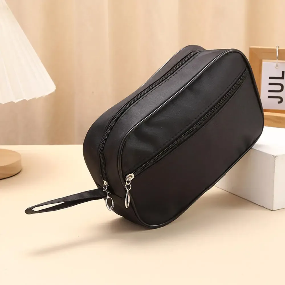 trousse de maquillage étanche pour hommes et femmes, trousse cosmétique de voyage, trousse de toilette, trousse de rangement en toile, sac à main pour poudres lavantes de beauté