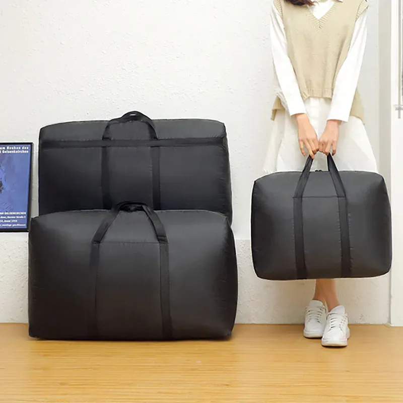 sac de voyage pliable super grande capacité, sac de voyage imperméable en polyester, sac de rangement pour vêtements et couettes
