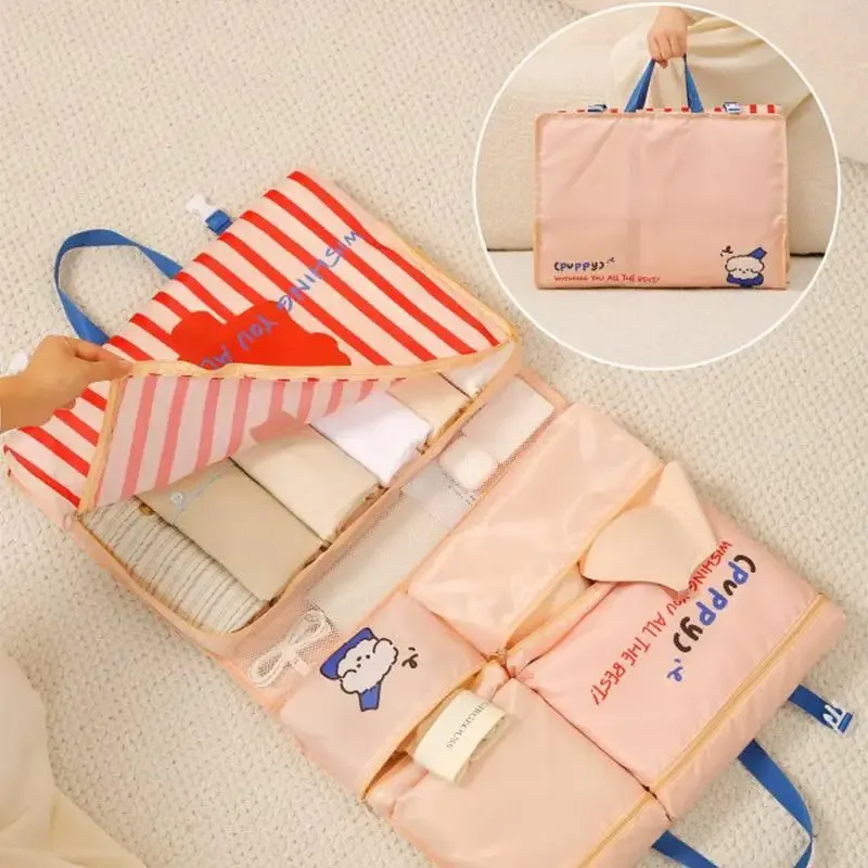 sac de rangement de voyage pliable, organisateur multifonctionnel portable suspendu et imperméable pour sous-vêtements et chaussettes