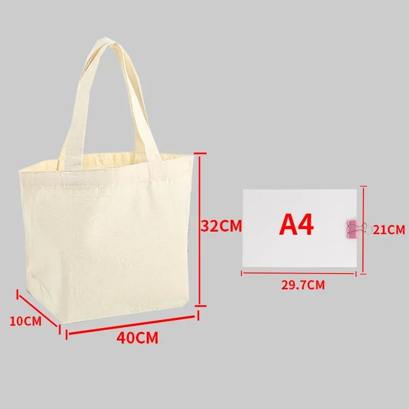 sacs fourre-tout en coton beige, sac à bandoulière en toile, grands sacs de courses réutilisables de grande capacité pour l'épicerie, les sorties sur la plage