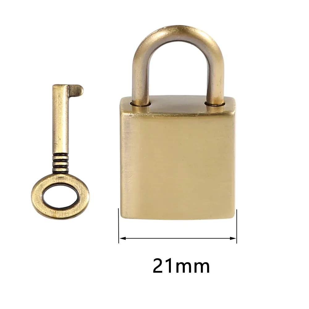cadenas à clé vintage avec clé, boîte à bijoux, boîte de rangement, journal intime, livre, bagages, sacs à main, accessoires de quincaillerie, 2.1cm