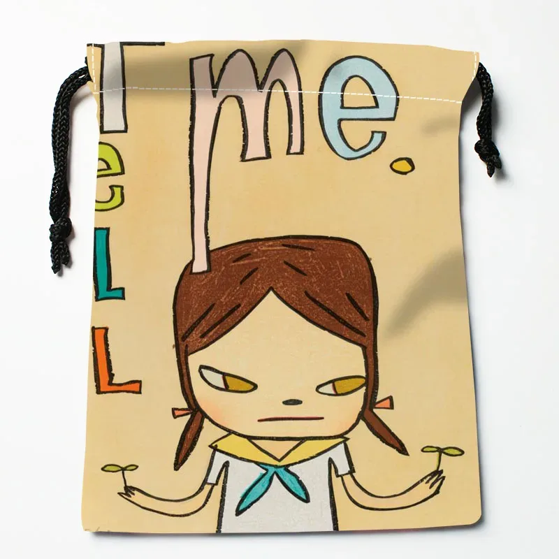 yoshimomo – sacs à cordon personnalisés nara, sacs-cadeaux imprimés, pochette de voyage, rangement de vêtements, sac à main, trousse de maquillage, 18x22cm, livraison directe