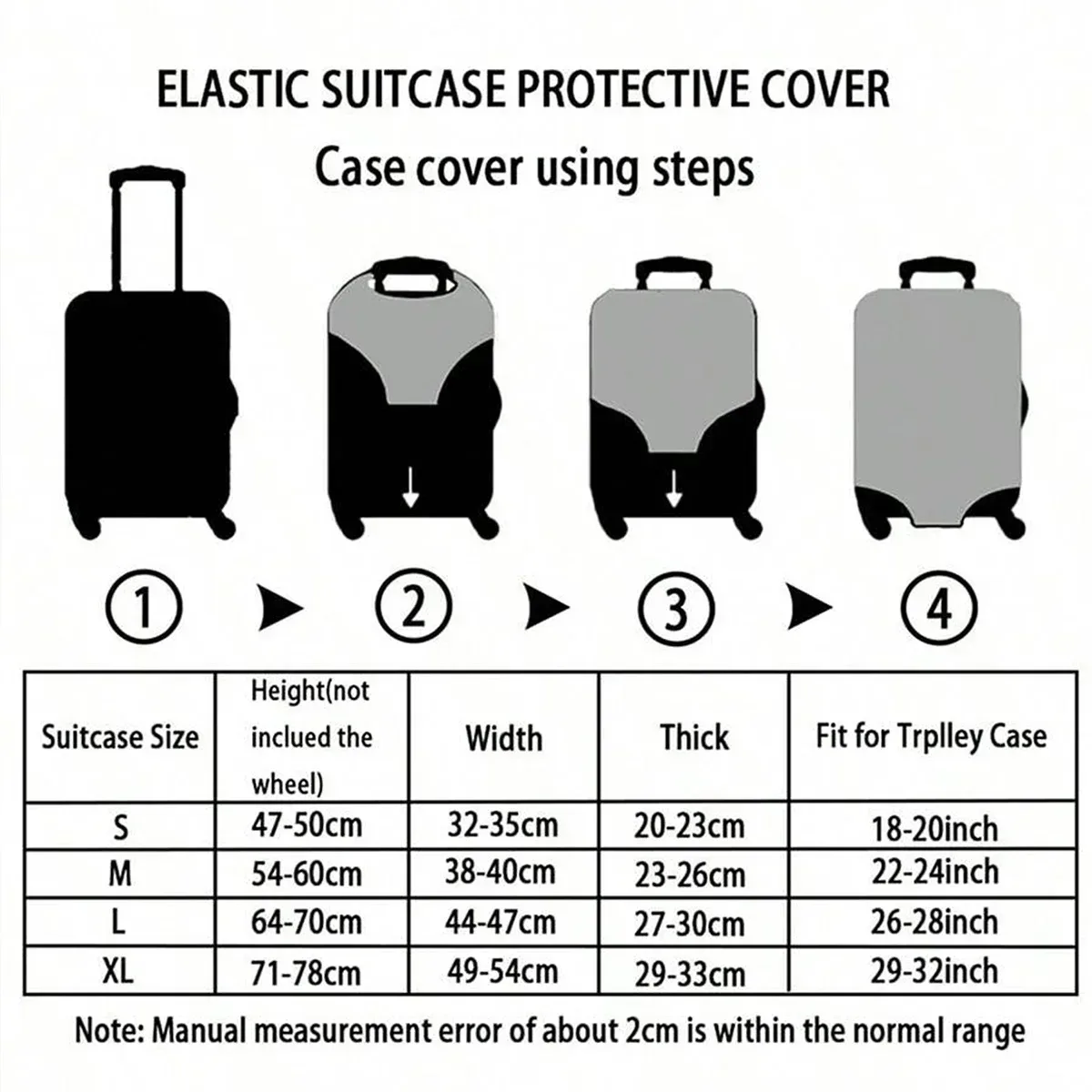 Housse de protection pour bagages à motif surf Kanagawa, adaptée aux housses de bagages de 18 à 32 pouces, gants pour poignée de bagage, accessoires de voyage