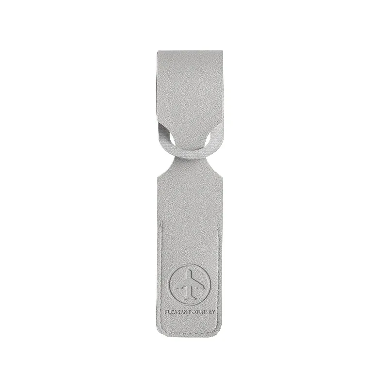 étiquette de bagage de valise en cuir, pendentif de sac à main, accessoires de voyage portables, étiquettes d'adresse d'identification de nom, nouveau, 1pc