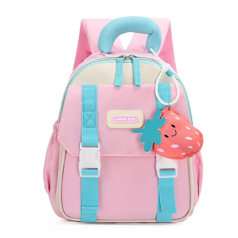 nouveau sac à dos grande capacité pour enfants, sac à dos maternelle garçons filles, sac à dos double épaule anti-pression avec blocs de couleurs