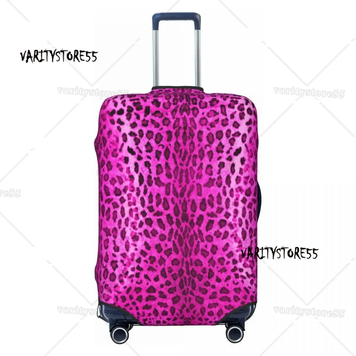 housse de bagage de voyage personnalisée imprimé léopard, housse de protection élastique en peau d'animal pour valise, adaptée à 18 à 32 pouces