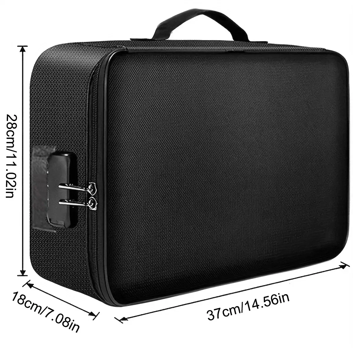 sac pour passeport de documents haute capacité 3/5 couches oxford avec serrure étui organisateur de documents grand espace pour les certificats de dossiers a4