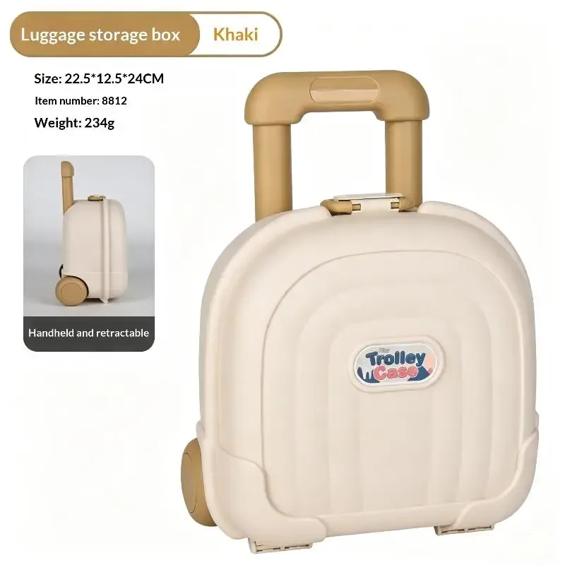 mini valise à roulettes mignonne pour enfants, coque épaisse durable, grande capacité pour le voyage des enfants, le rangement des jouets, des collations et des articles quotidien