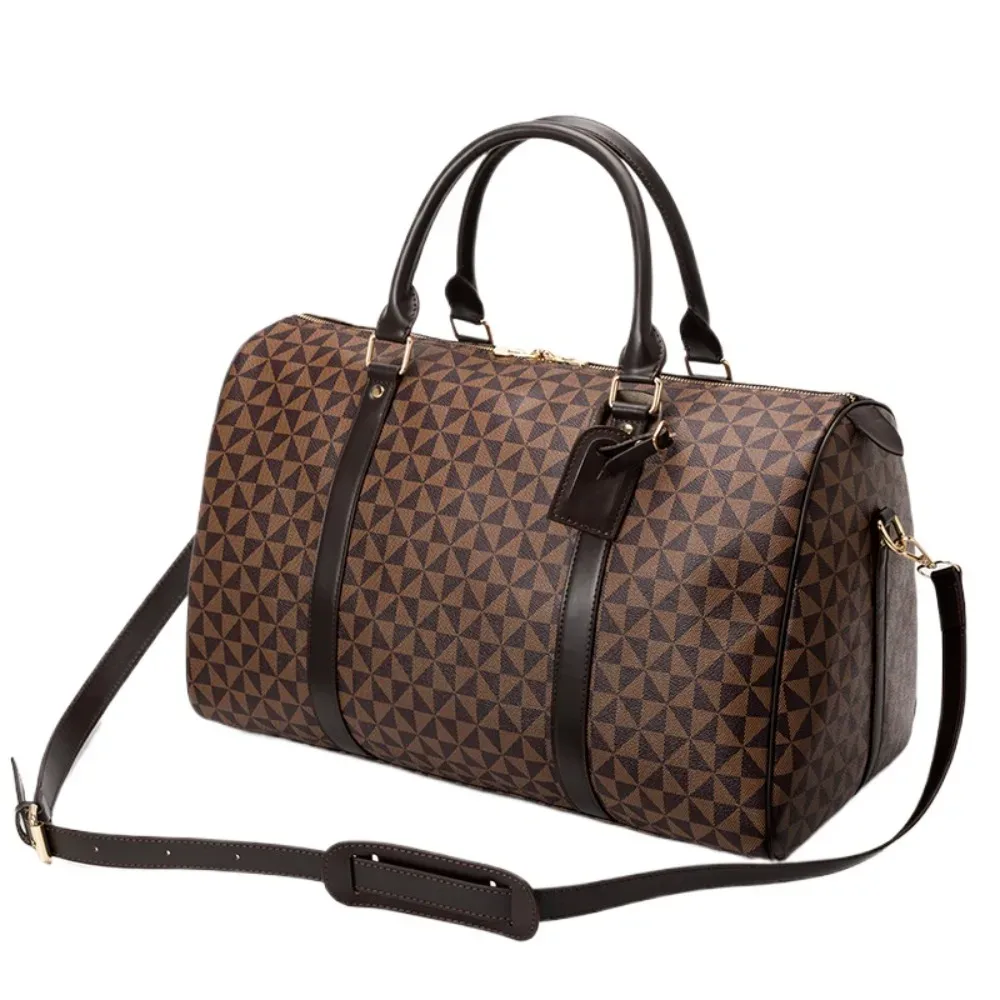 Sac de voyage pour homme tendance, grande capacité, sac à bagages imperméable pour femme, sac à bandoulière haut de gamme, sacs à main de luxe de créateur