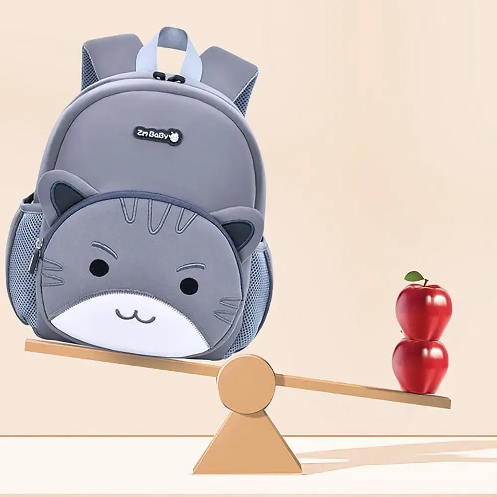 sac d'école portable de grande capacité, bandoulière réglable, sac de voyage durable, sacs à bandoulière à rayures réfléchissantes de dessin animé pour étudiant