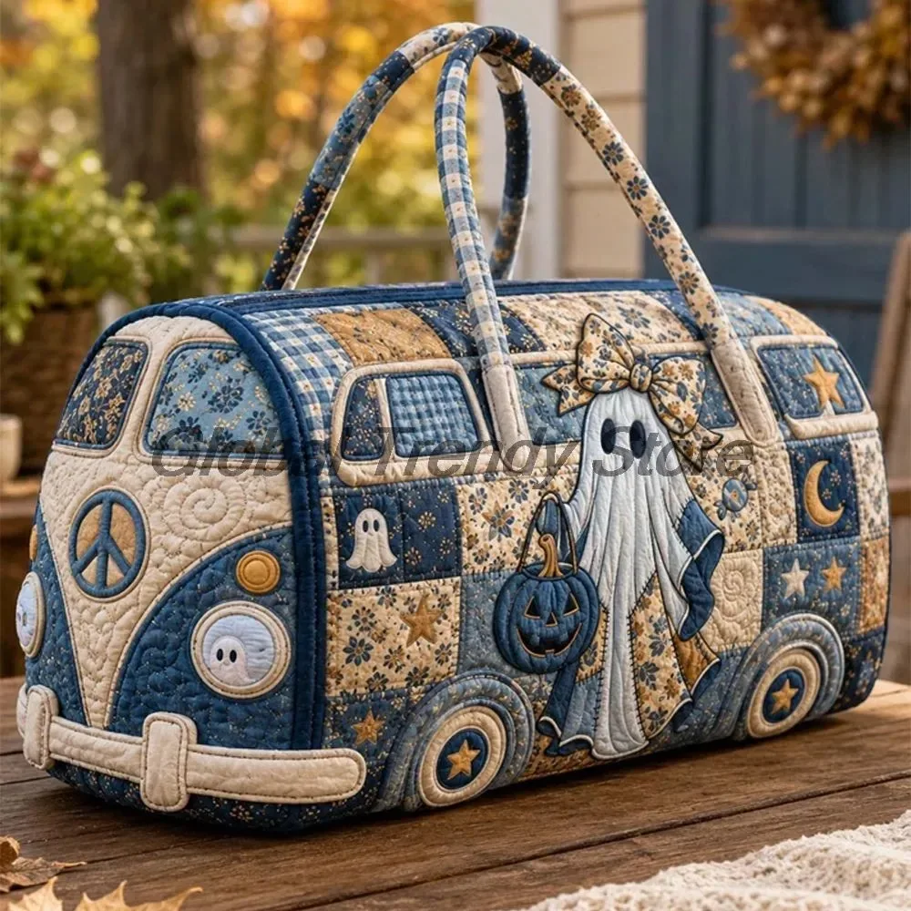 sac à dos matelassé de style gothique pour halloween, sac de voyage pour l'extérieur avec une grande capacité, style festif décontracté et unique