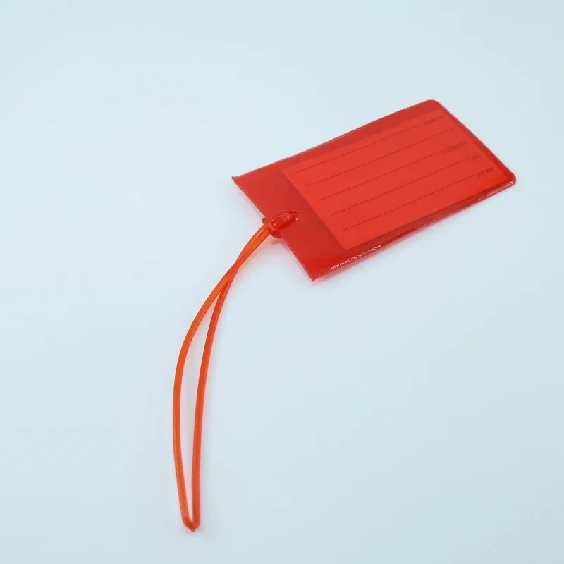 étiquettes de bagage écologiques, 100 pièces, boucle en plastique, sangles à vis sans fin en pvc, conforme aux normes américaines, 15 couleurs