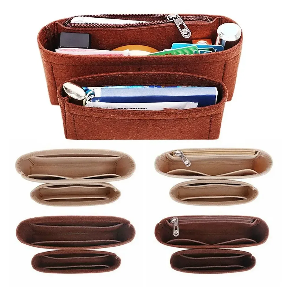 organisateur de sac à main en feutre, insert de rangement portable pour sacs lv multi pochette accessoires