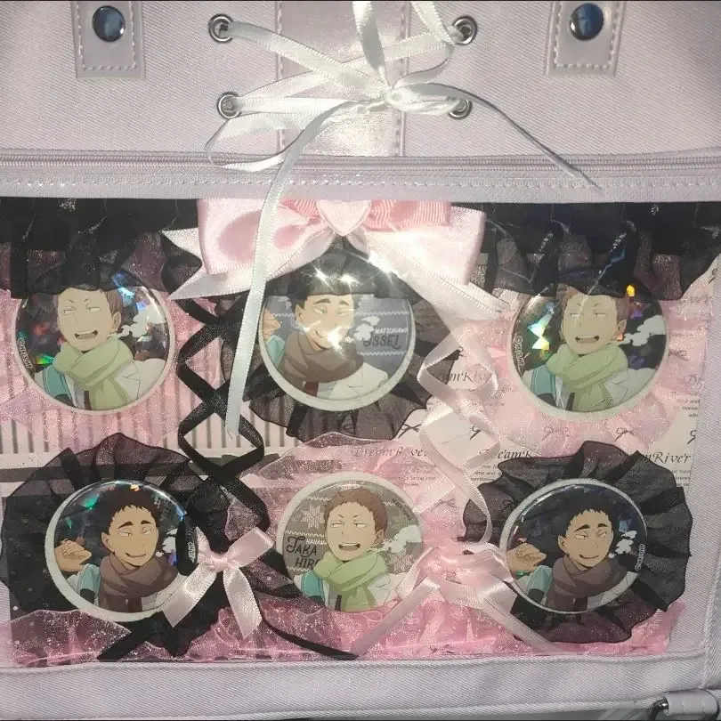 planche de rangement pour badges à épinglette, organisateur de sac ita en dentelle, accessoires de cosplay kawaii, décoration de sac ita