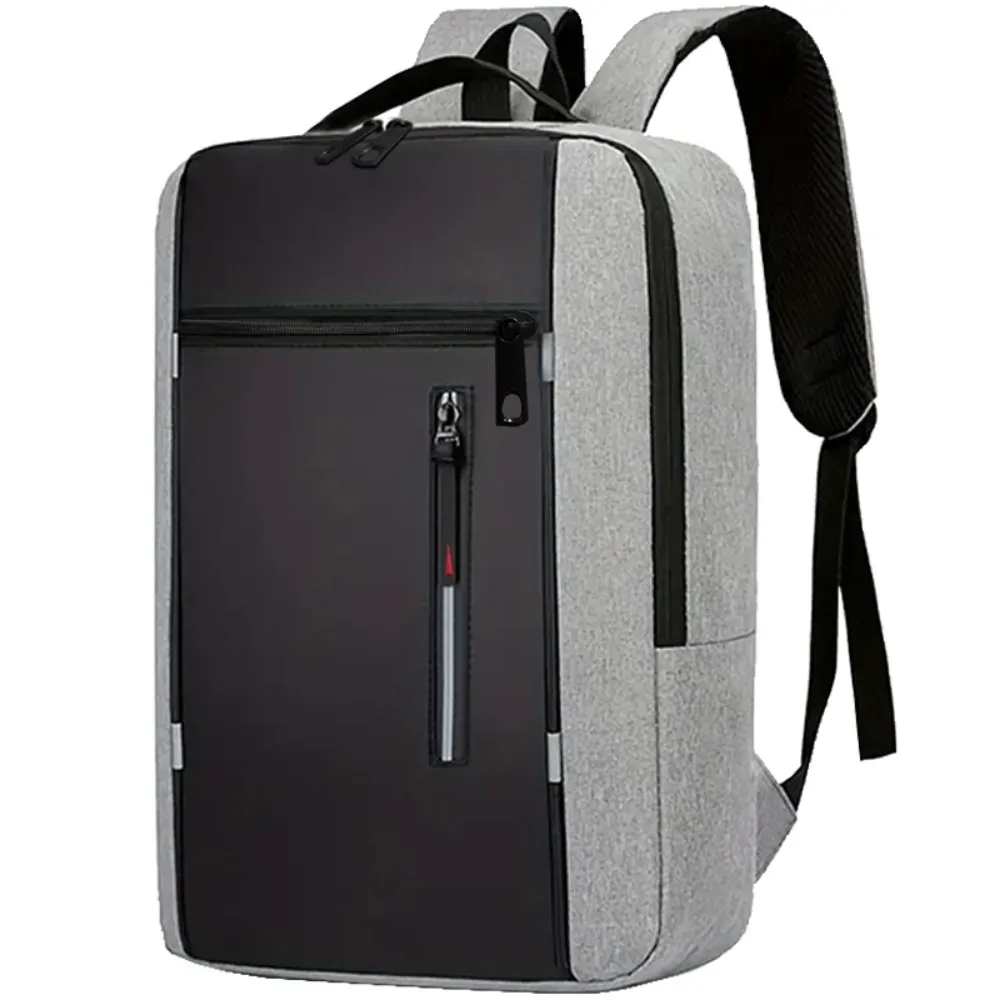 sac à dos d'affaires étanche durable, port usb, sac à dos de voyage de grande capacité, cartable à plusieurs compartiments