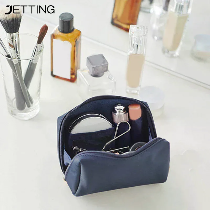 Trousse de maquillage pour sac à main, sac à cosmétiques Portable étanche, rangement de rouge à lèvres, pochette de voyage à fermeture éclair pour femmes, étui organisateur de toilette