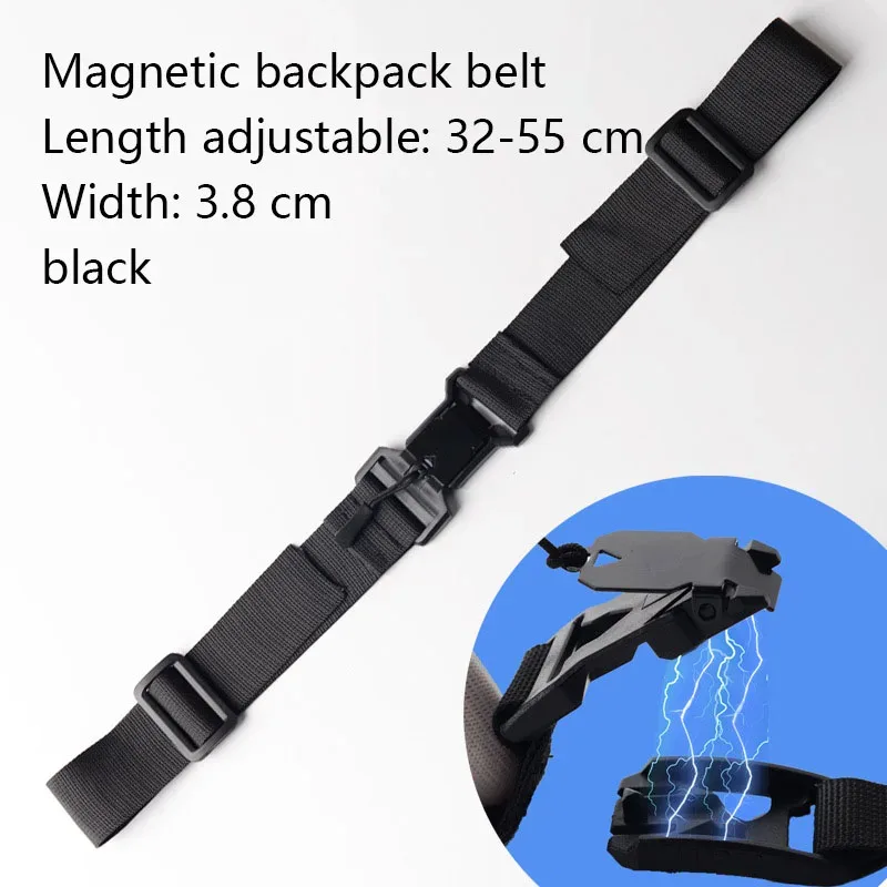 sangle magnétique pour sac à dos, sangle de poitrine détachable facilement, sangle d'épaule réglable, accessoires de sangle pour sac tactique de camping en plein air