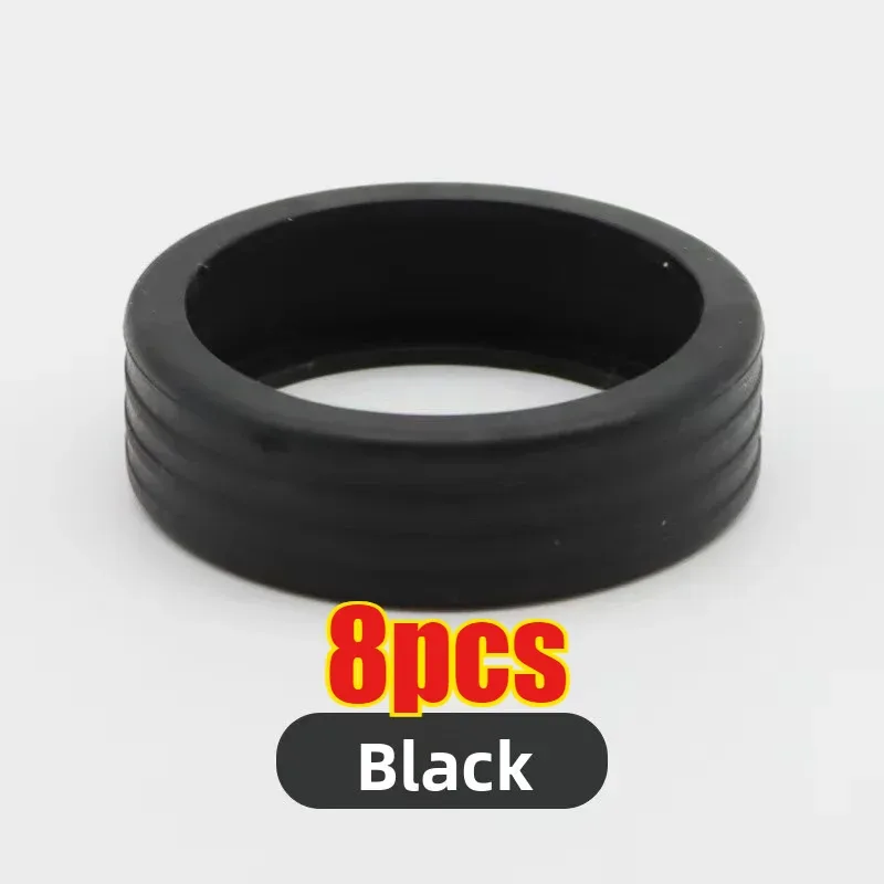protecteur de roue en silicone, 8 pièces, compartiment à bagages, housse de protection de roue, boîtier de chariot, manchon à roulettes silencieux, accessoires de valise