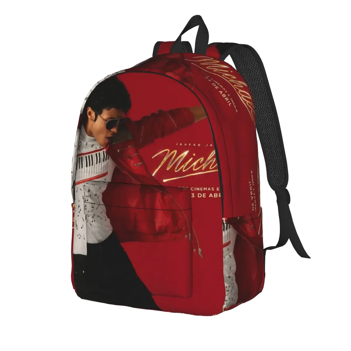 Sac à dos Michael Jacksons Musical Movie 2026 avec poche, sac à dos de travail pour étudiants, sac à dos de jour pour hommes et femmes, sacs en toile pour ordinateur portable