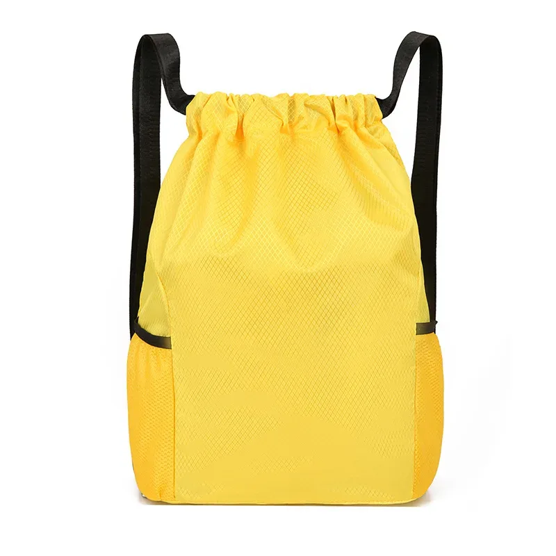 logo personnalisé nouveau style sac à cordon sac à dos pour hommes et femmes sac à dos de voyage simple avec sac de sport de fitness de grande capacité