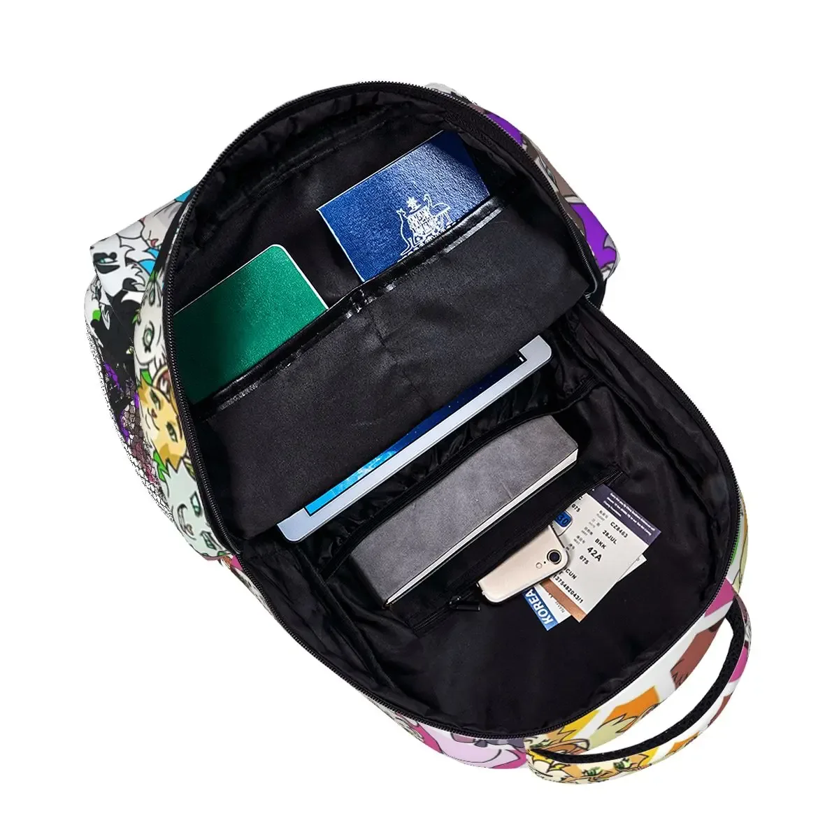 sac à dos scolaire warrior cats color wheel, sac de voyage et de randonnée pour garçons et filles, sac à dos tendance, sacs à bandoulière
