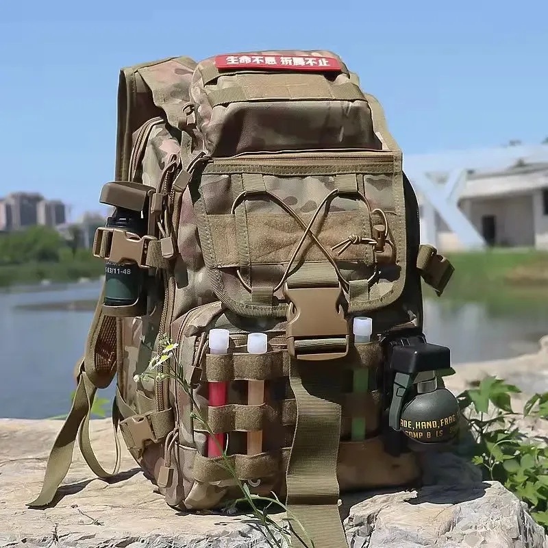 Sac à dos d'assaut avec système Molle pour sports de plein air, sacs à dos de camping et de randonnée, 40L
