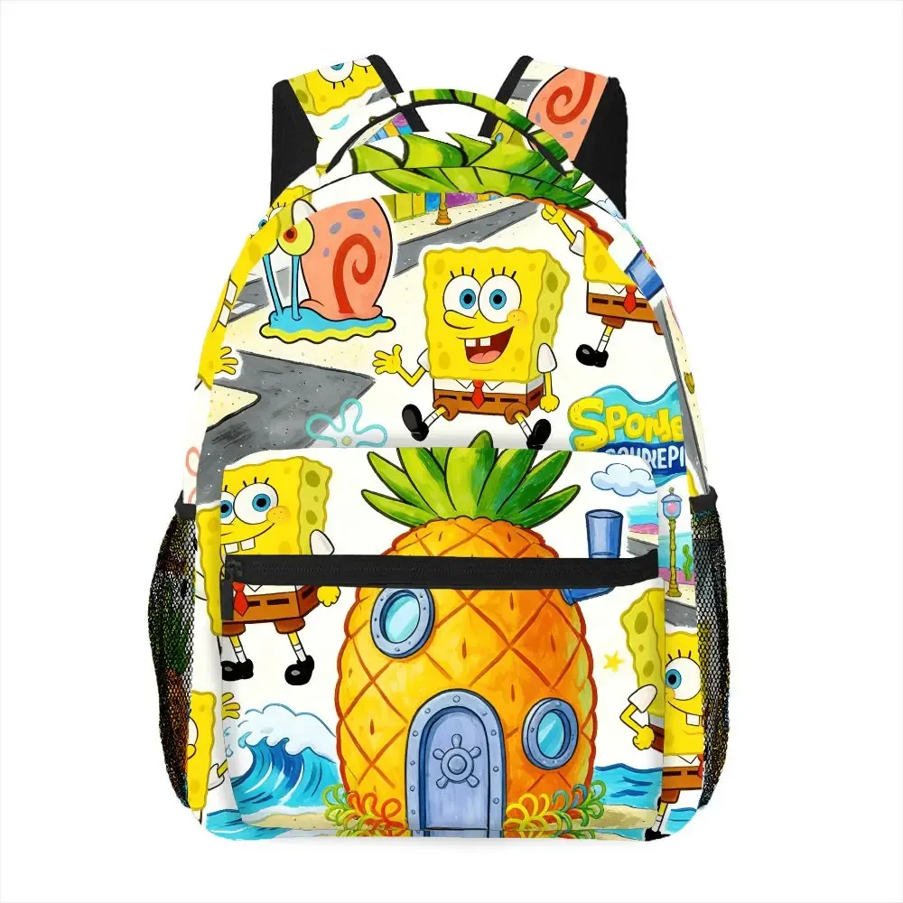 sac à dos spongebob squarepants pour femme, imprimé maison d'ananas de dessin animé, sac à dos de voyage léger avec plusieurs poches