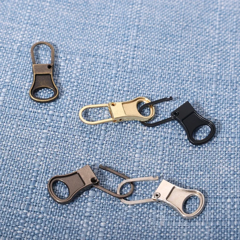 extracteur de fermeture éclair détachable de remplacement, serrure pour veste, robe, sac à bagages, kit de réparation de tête de fermeture éclair en métal, bricolage