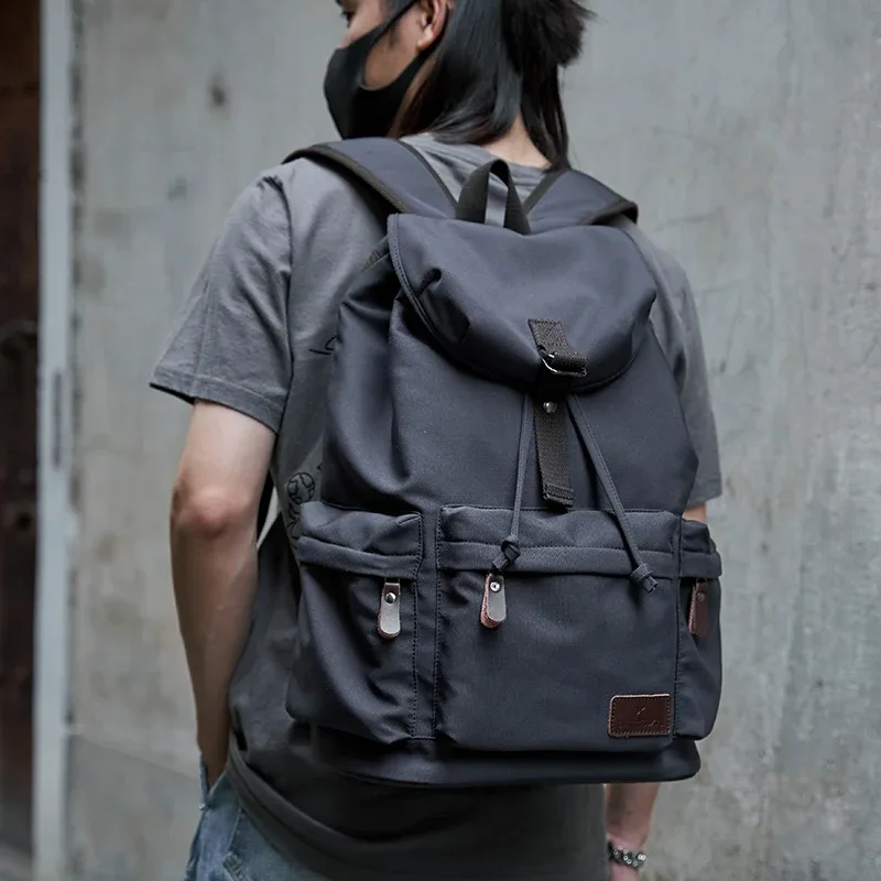 sac à dos vintage pour homme moyyi, grande capacité, pour ordinateur portable 15,6 pouces, sac décontracté pour les trajets quotidiens, voyage, sac d'école durable de qualité supérieure, unisexe