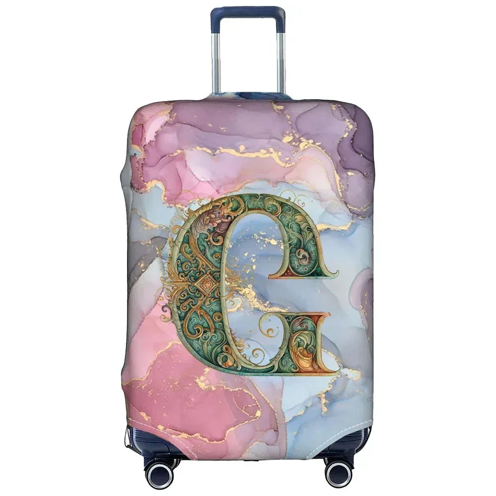 housse de protection élastique épaisse pour valise de voyage, pour valises de 18 à 28 pouces, série graphic lette