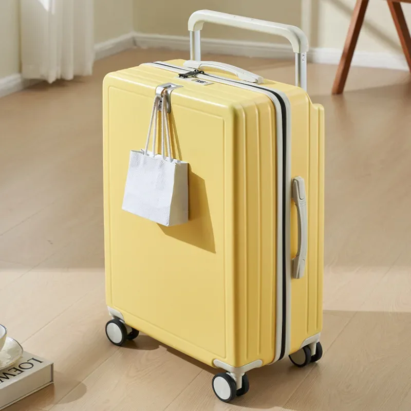 valise à roulettes large 20 pouces légère pour bagage cabine, valise de voyage multifonctionnelle 24/26 pouces grande capacité
