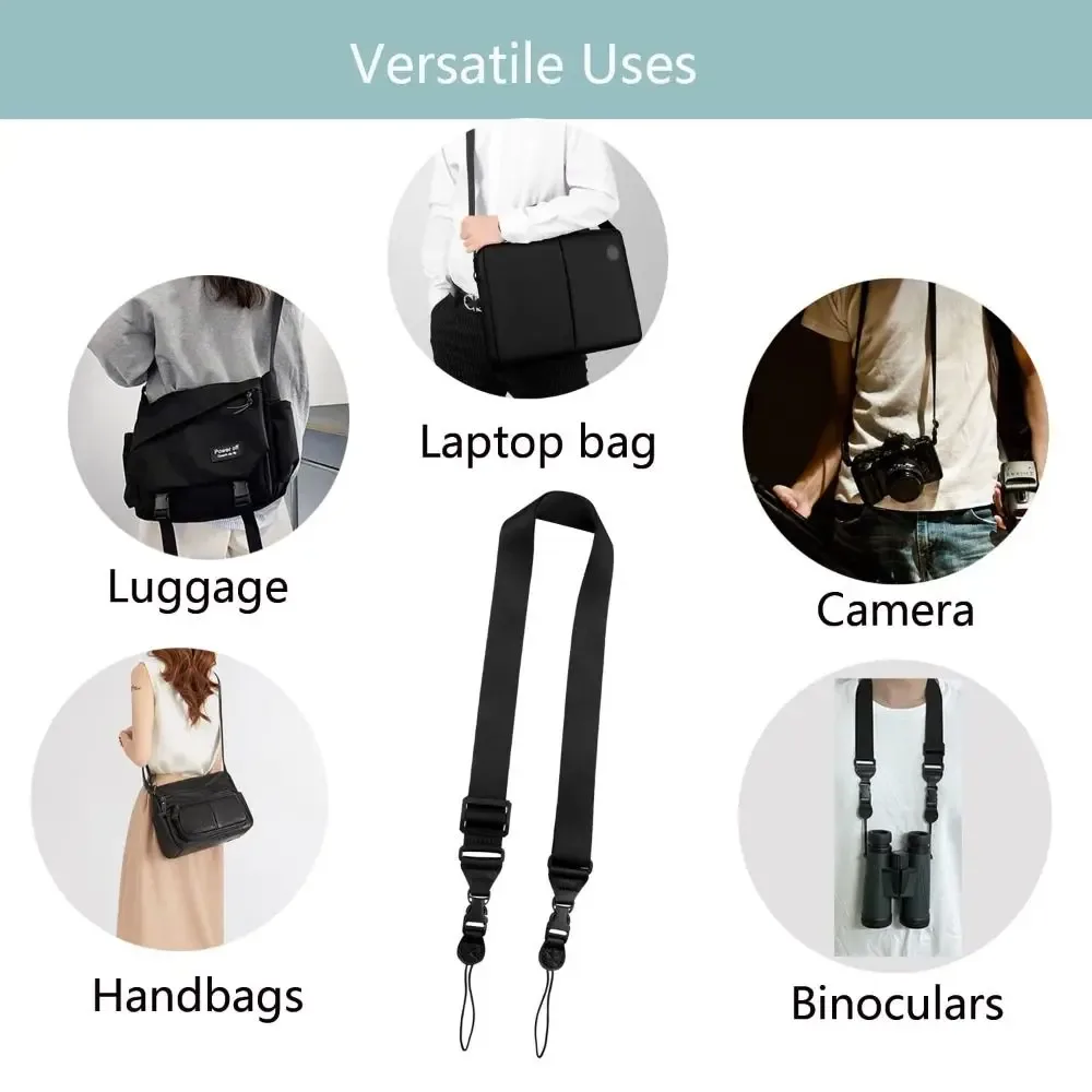 lanière de cou de remplacement en nylon portable, sangle initiée réglable, étui pour tablette à dégagement rapide, sangle pour appareil photo, sac à bandoulière pour ordinateur portable