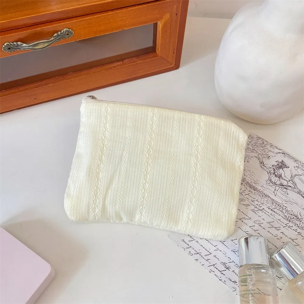 petit sac de maquillage cosmétique, mini sacs de rangement de serviettes hygiéniques rayées pour femmes, étui de maquillage pour rouge à lèvres, sac à main, pochette pour pièces de monnaie