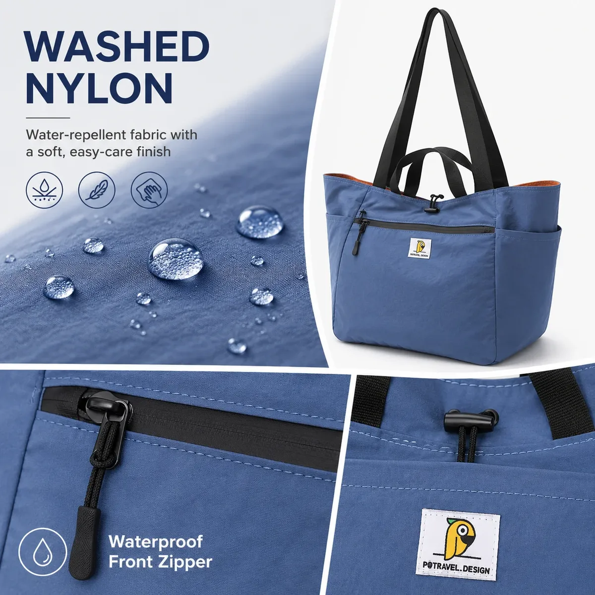 sac fourre-tout de voyage réversible, sac de sport pliable de grande capacité, sac d'emballage de bagages à bandoulière en toile pour femmes et hommes