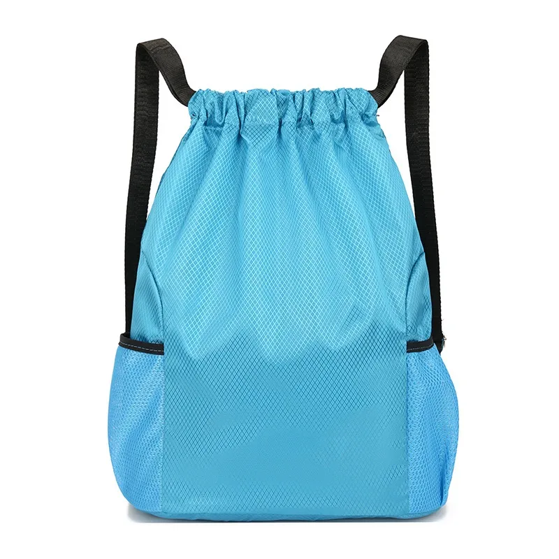 logo personnalisé nouveau style sac à cordon sac à dos pour hommes et femmes sac à dos de voyage simple avec sac de sport de fitness de grande capacité