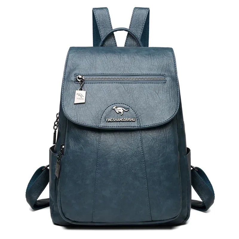 sacs à dos en cuir souple vintage pour femmes, sacs initiés par la femme, sac à dos de voyage décontracté pour dames, sacs d'école, vente chaude