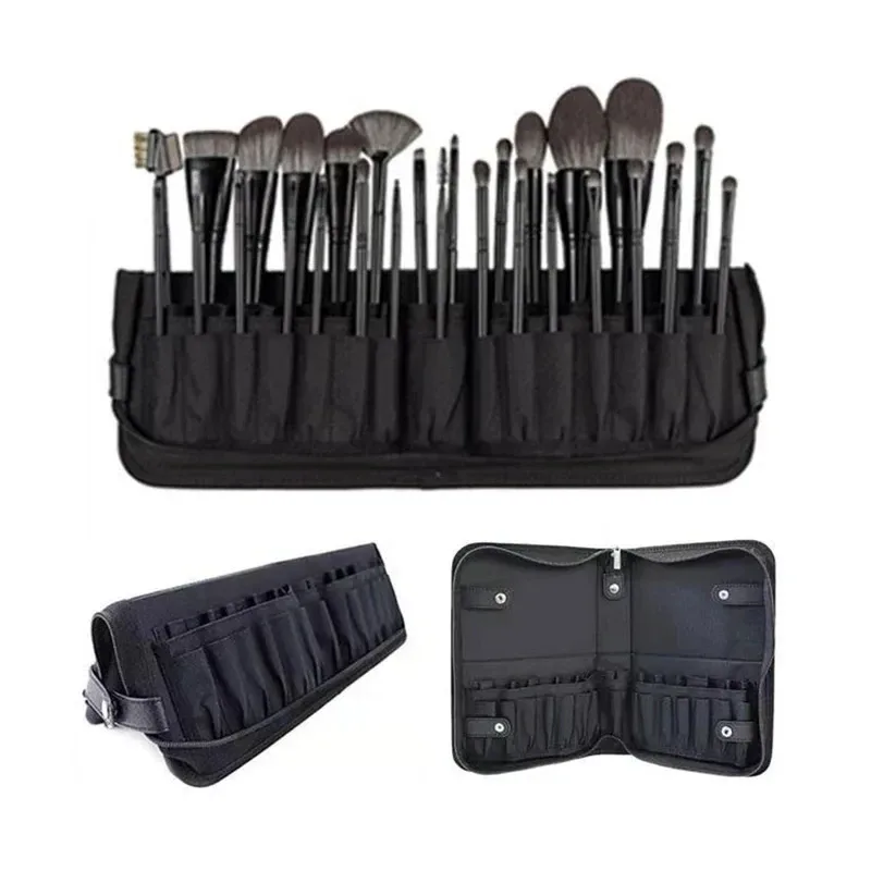 sac à pinceaux de maquillage pliable pour femme, trousse de toilette cosmétique de voyage, outils de beauté, accessoires de lavage, poudres