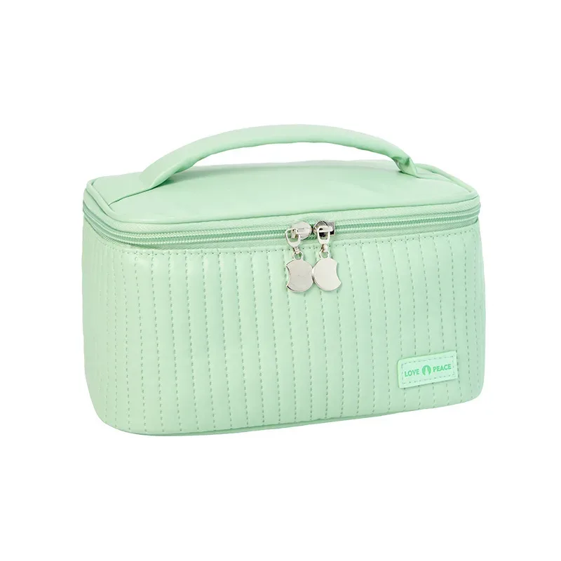 sac de maquillage de gâteau en cuir pu, style de luxe, sac de rangement étanche de grande capacité, organisateur de cosmétiques portatif, nouvelle collection