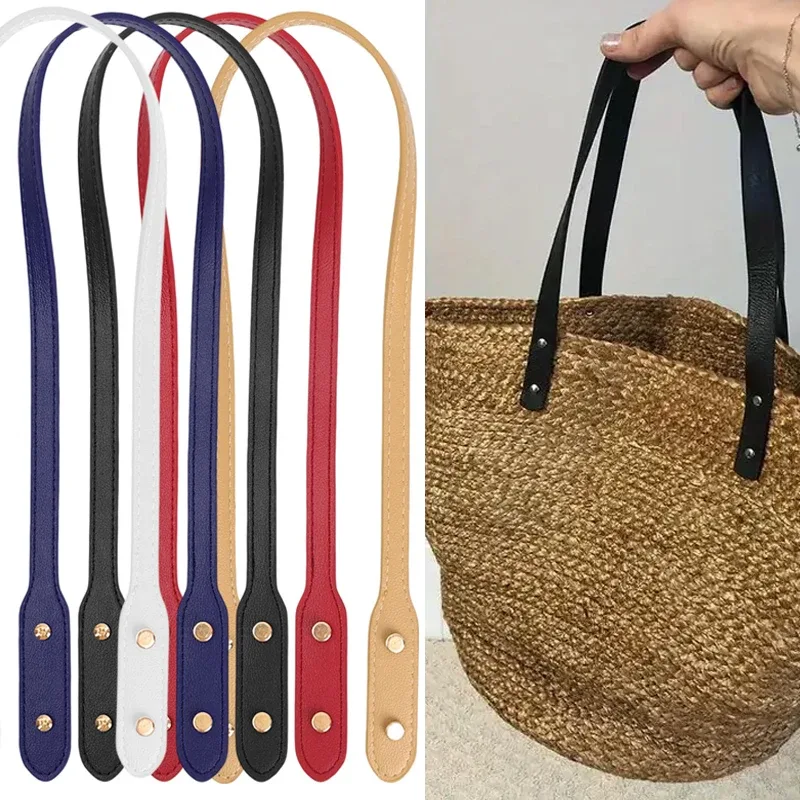 sangles de sac avec rivets, longueur 73cm, sangle de poignée en cuir pu, sangle de sac à bandoulière détachable de remplacement, accessoires de sac de bricolage