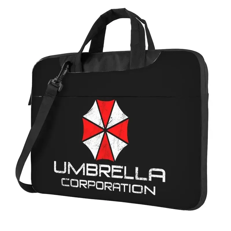 umbrella corporation sac à bandoulière pour ordinateur portable, étanche, housse pour ordinateur portable macbook netbook pc avec poignée, convient aux ordinateurs portables de 13/14/15,6 pouces