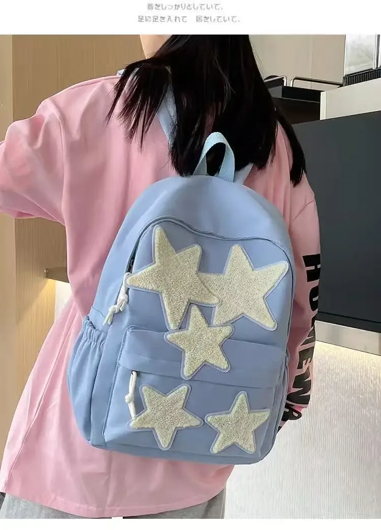 sac à dos mignon, sac à dos fait maison, sac à dos polyvalent pentagramme, sac à dos pour étudiante, sac à dos pour fille branchée, sac à dos pour lycéenne