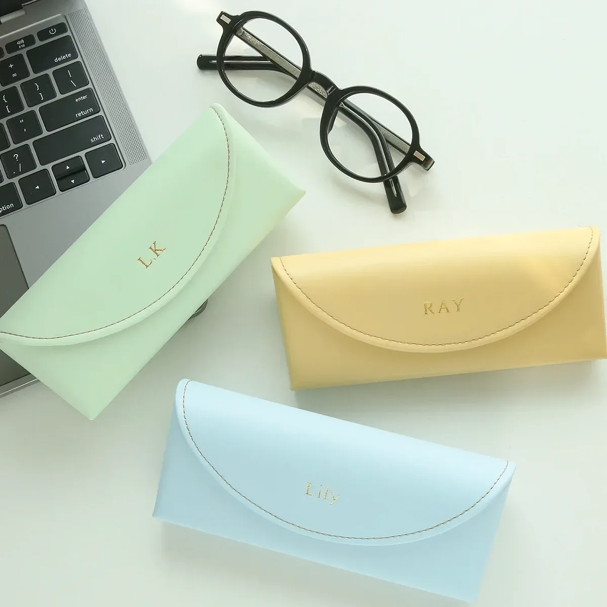étui à lunettes personnalisé en cuir, étui portable pour lunettes de soleil, logo personnalisé, boîte de rangement pour lunettes, housse de protection anti-chute pour lunettes