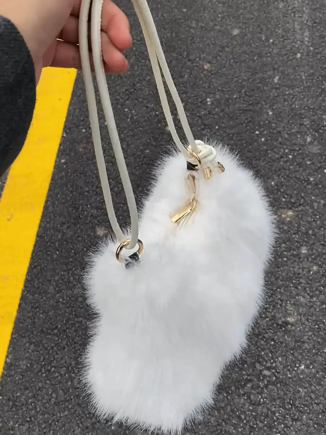 sac fourre-tout en fausse fourrure douce imitation lapin, grande capacité, sac à bandoulière pour l'automne-hiver, nouveau style 2026