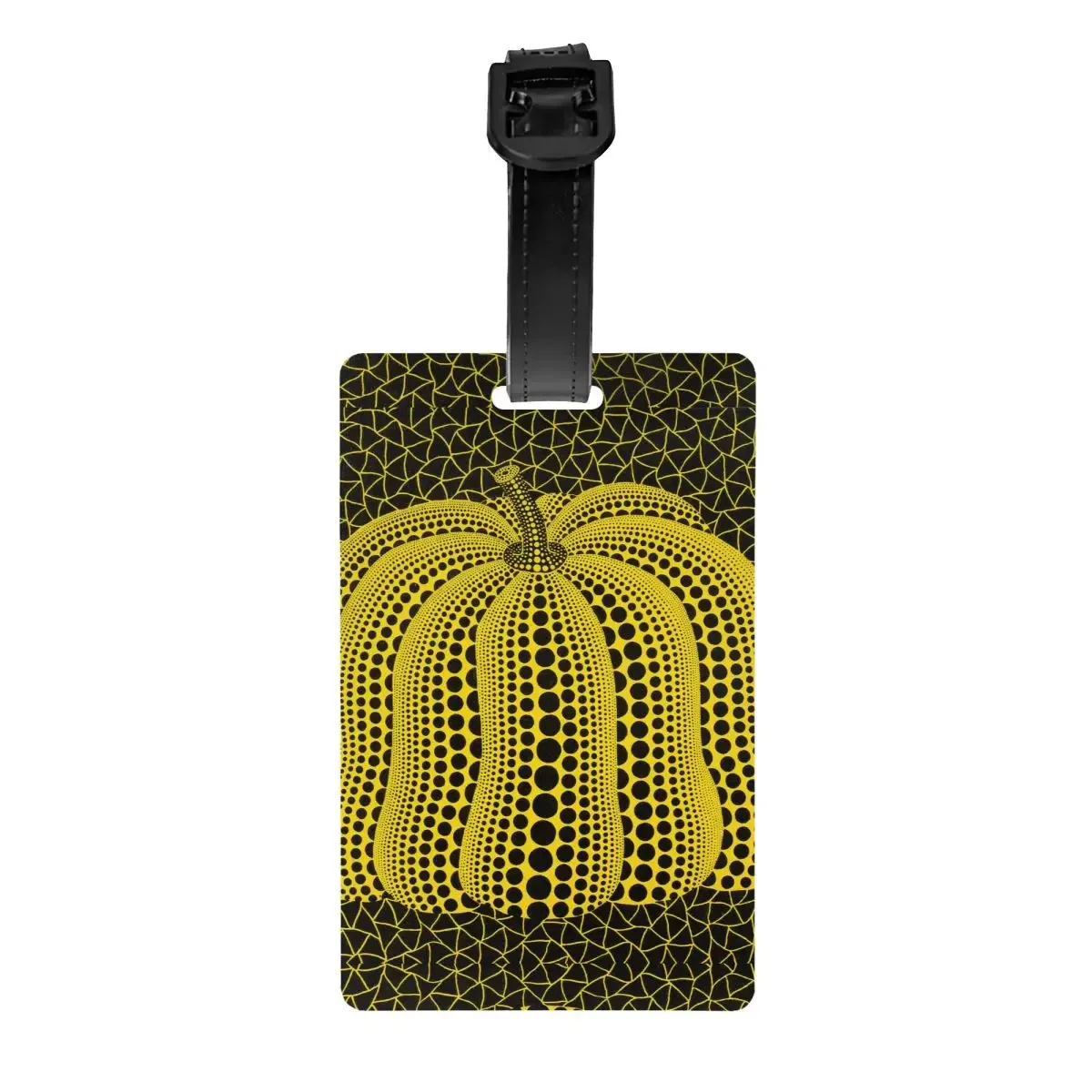étiquette de bagage personnalisée yayoi kusama, peinture abstraite, protection de la vie privée, étiquettes de bagage, sac de voyage, valise attro