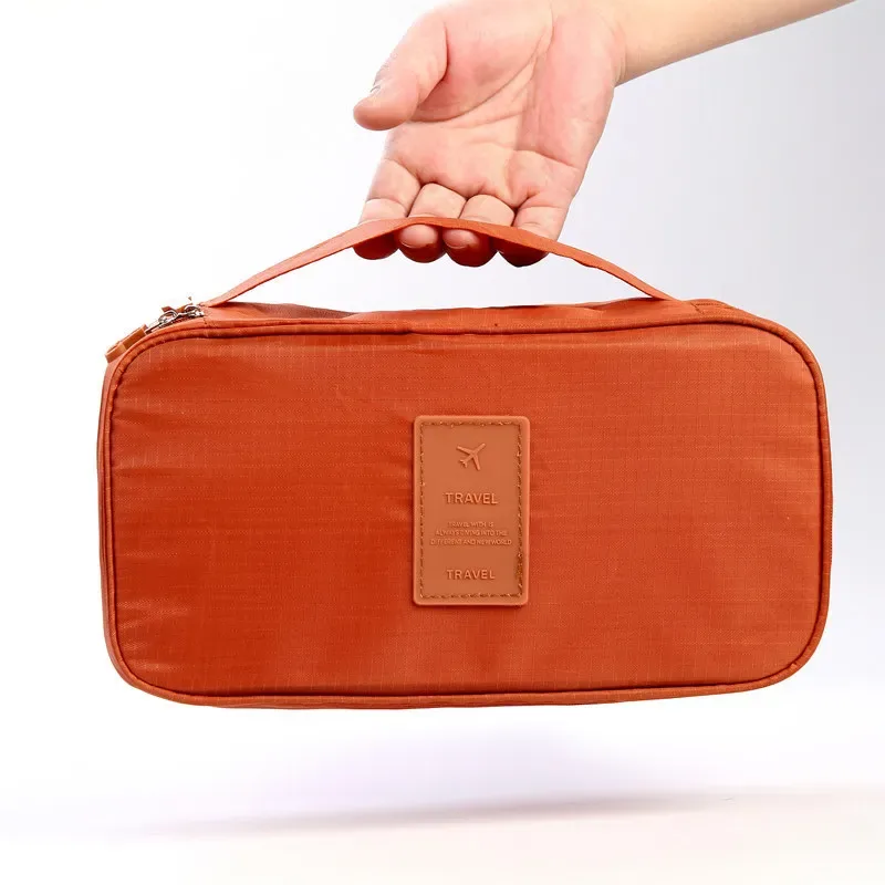 sac de rangement portable multi-couches pour lingerie de voyage pour femmes, organiseur de sous-vêtements, pochette étanche compartimentée pour chaussettes et soutiens-gorge, étui de voyage