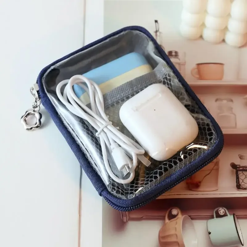 sac de rangement de bureau transparent en pvc, étanche, grande capacité, organisateur multifonctionnel à coque rigide pour cosmétiques et fournitures de bureau