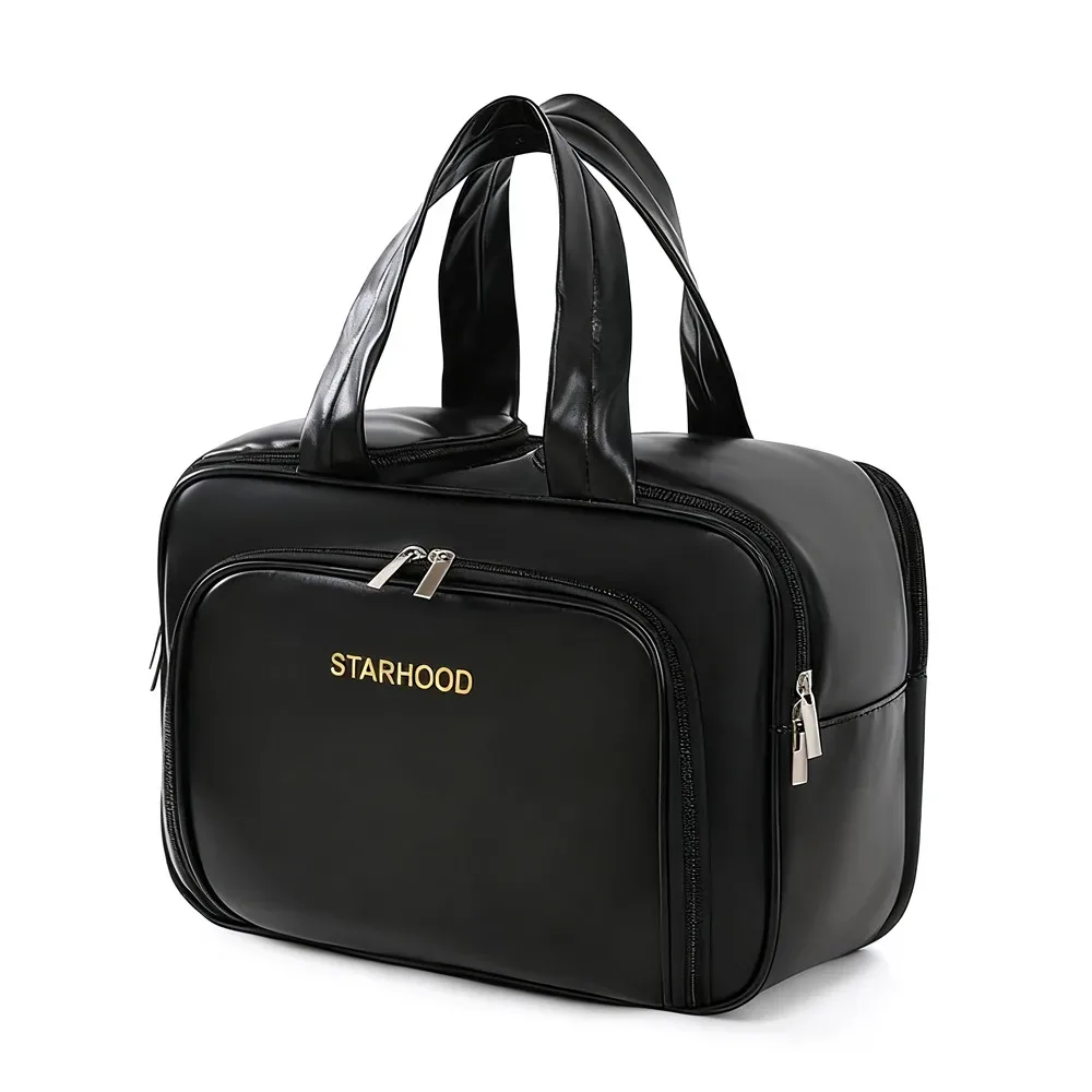 sac à cosmétiques de grande capacité, trousse de toilette portative étanche, organisateur de maquillage multi-compartiments, sac de rangement de maquillage