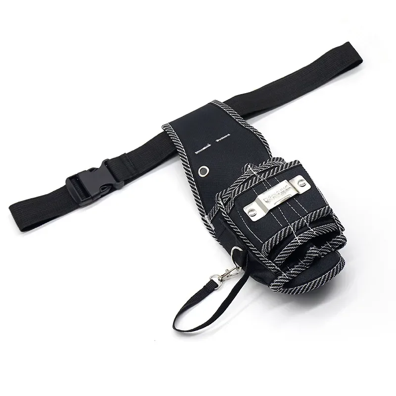 sacoche de ceinture multifonctionnelle et portable pour outils, étui de rangement pour perceuse, pochette de ceinture pour électricien et réparations
