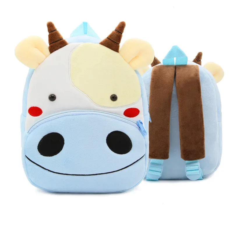 sacs à dos d'animaux de dessin animé 3d pour enfants, sac d'école en peluche douce pour enfants de la maternelle, cartables kawaii pour enfants, filles et garçons