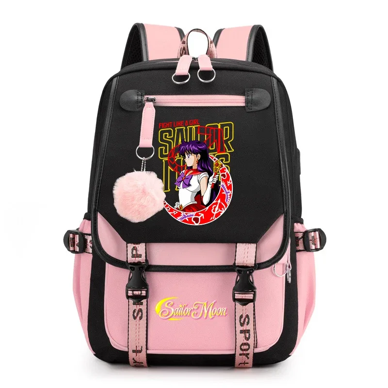 sac à dos décontracté sailor moon pour adolescentes, sac à dos scolaire pour étudiantes